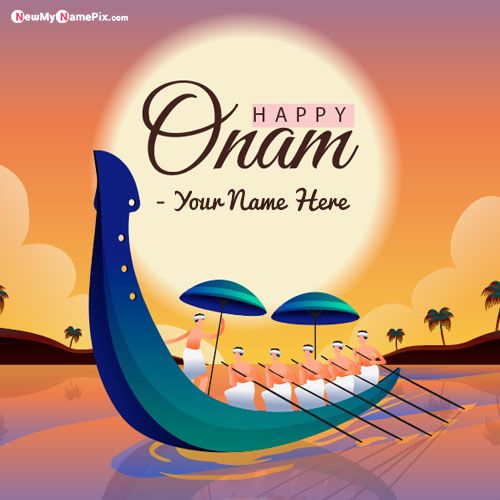 Online Make Your Name On Happy Onam Celebration Pic